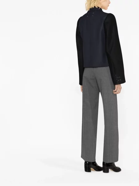 Vlněná bunda Maison Margiela modrá