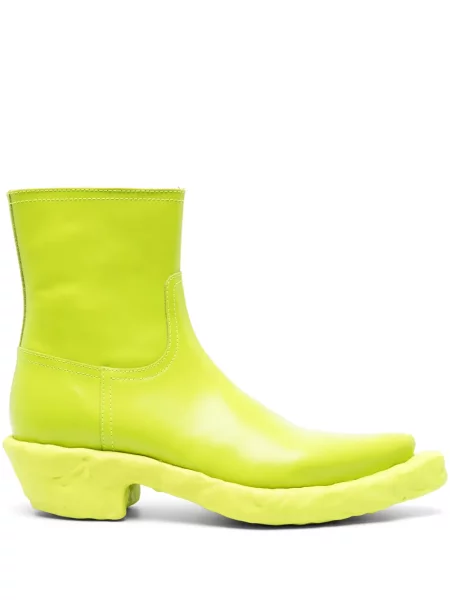 Botine Camperlab din piele chunky verde