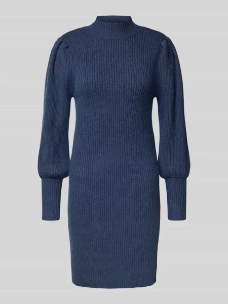 Sukienka o kroju comfort fit z dzianiny z mieszanki model ‘KATIA’ Only niebieska