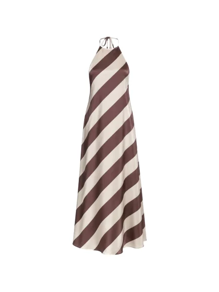 Rochie Ser.o.ya cu gât halter maro