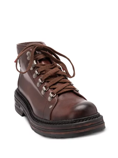 Botine Miu Miu din piele maro