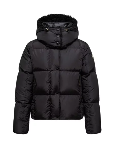 Geacă Moncler cu glugă negru
