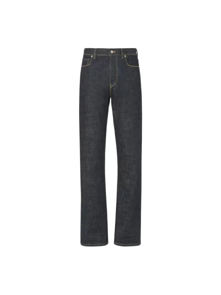 Jeansy straight leg Fendi niebieskie