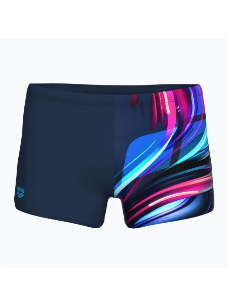 Boxeri de înot pentru bărbați arena Bloom Swim Short multi navy/navy albastru închis