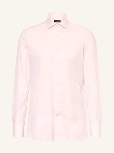 Zegna Košile Regular Fit světle růžová