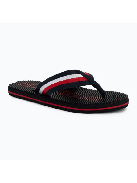 Férfi flip-flop papucs Tommy Hilfiger Massage Beach Sandal desert sky. Méret: 44 EU kék