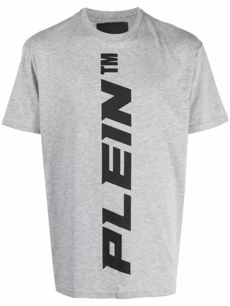 Tricou Philipp Plein cu imagine gri