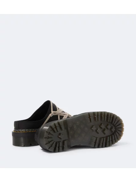 Papuci tip mules Rick Owens din piele negru