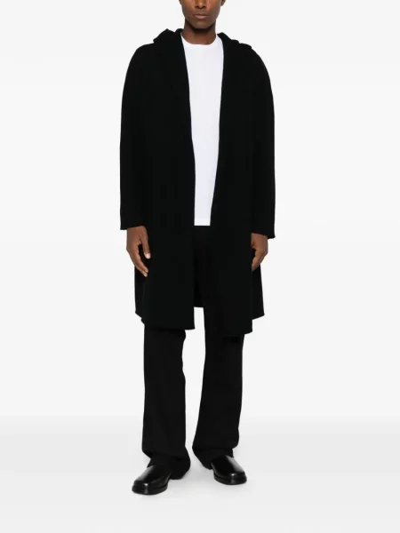 Cardigan Ma+ cu glugă negru