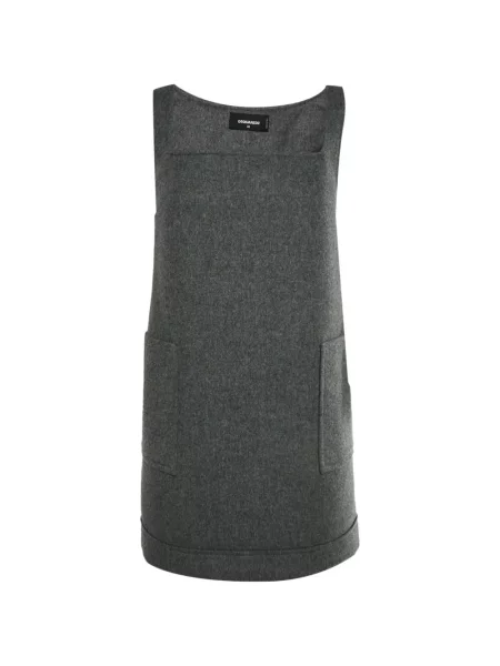 Rochie mini Dsquared2 fără mâneci gri