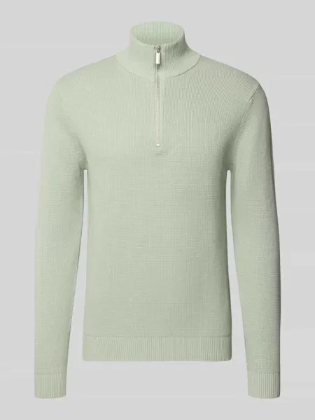 Bluza z kołnierzem o kroju regular fit z czystej bawełny ekologicznej model ‘DANE’ Selected Homme