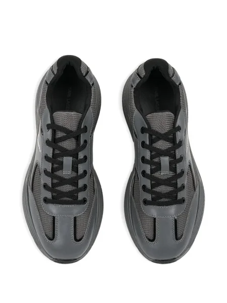 Sneakerși Karl Lagerfeld plasă chunky gri