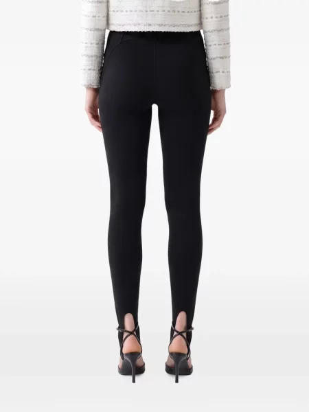 Leggings Self-portrait tricotate negru