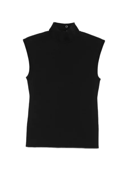 Top Lanvin fără mâneci negru