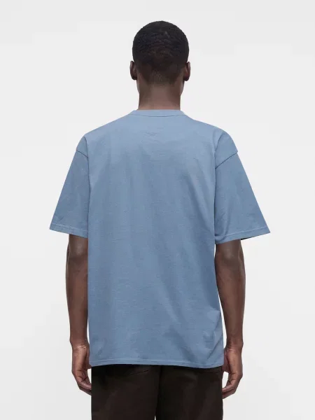 Carhartt WIP Tričko Madison modrosivá