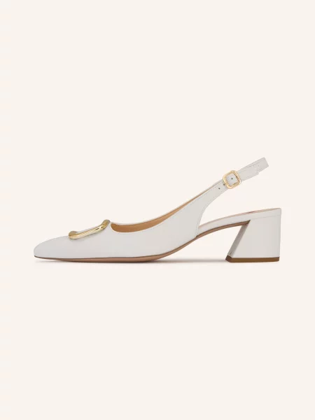 Högl Czółenka Typu Slingback weiss biała