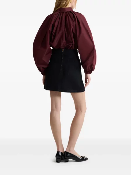 Kołnierzykowy bluzka Patou czerwona