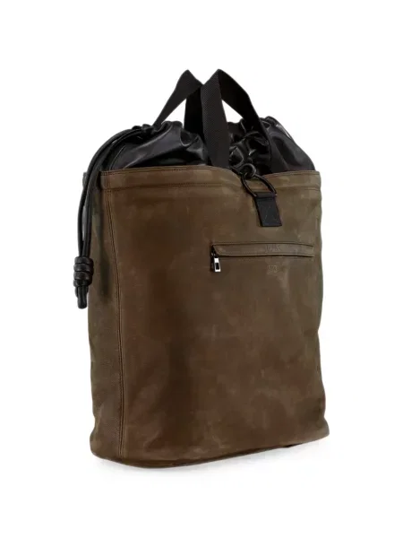 Rucsac Loewe din piele cu cordon maro