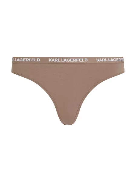 Karl Lagerfeld Dlhý župan Slip mit Logo – telová