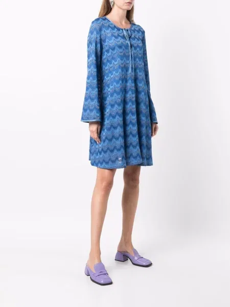 Lung rochie midi Missoni albastru