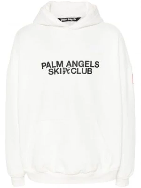 Hanorac cu glugă Palm Angels alb