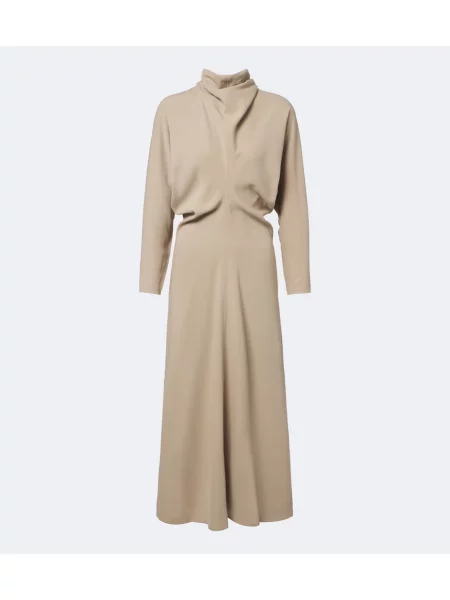 Rochie midi Toteme drapată bej