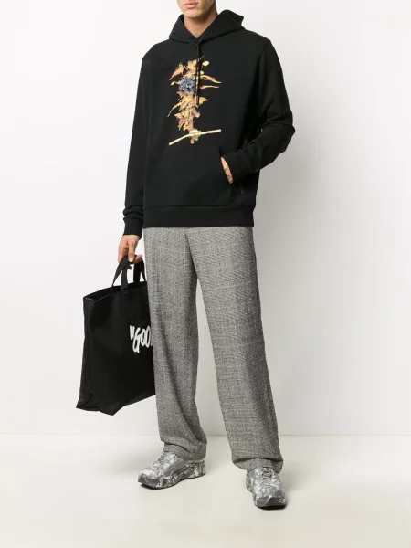 Hoodie County Of Milan με σχέδιο μαύρο
