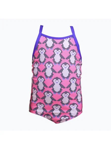 Детски бански костюм от една част Funkita Printed One Piece pixi pengi розово