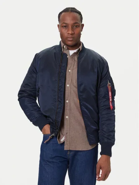 Bunda bomber Alpha Industries modrá