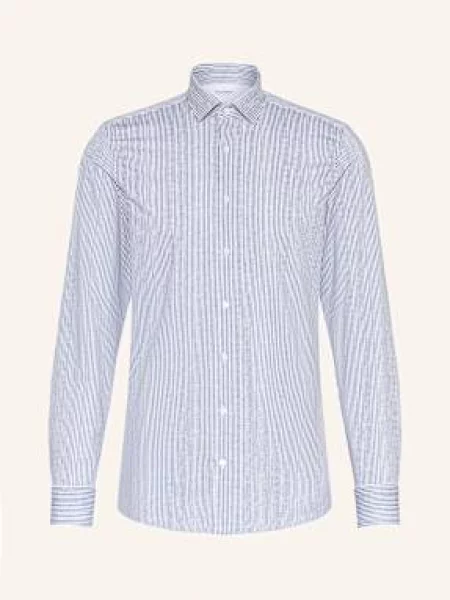 Olymp Žerzejová Košile Level Five Body Fit tmavě modrá bílá