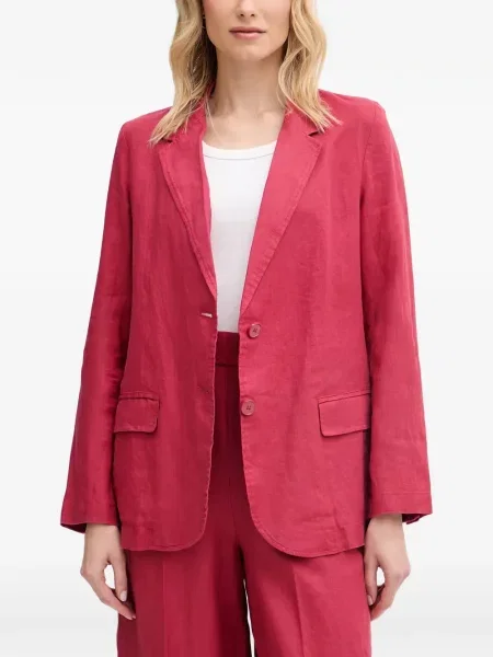 Sacou Benetton cu rever roz