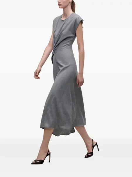 Rochie midi Victoria Beckham gri