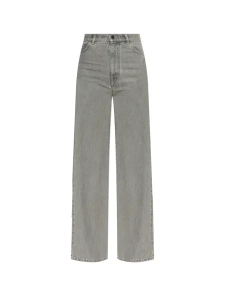 Blugi Max Mara cu 5 buzunare gri