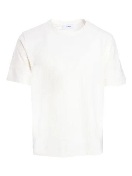 Tricou Lardini cu decolteu rotund scurt alb