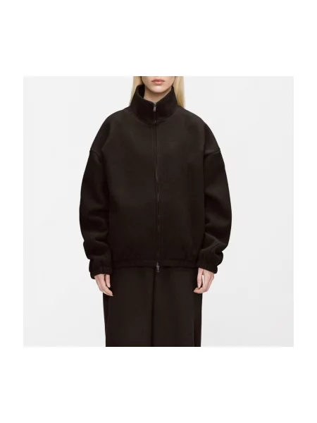 Geacă Rains din fleece negru