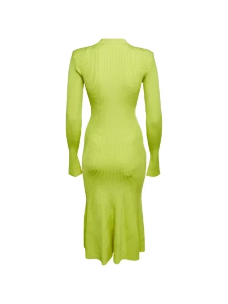 Rochie midi David Koma tricotate verde