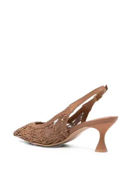 Pantofi cu toc Marc Ellis slingback maro