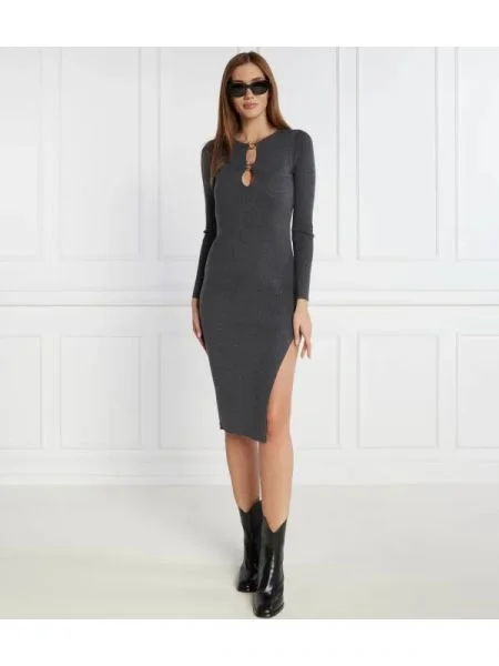 Pinko De lână rochie gri