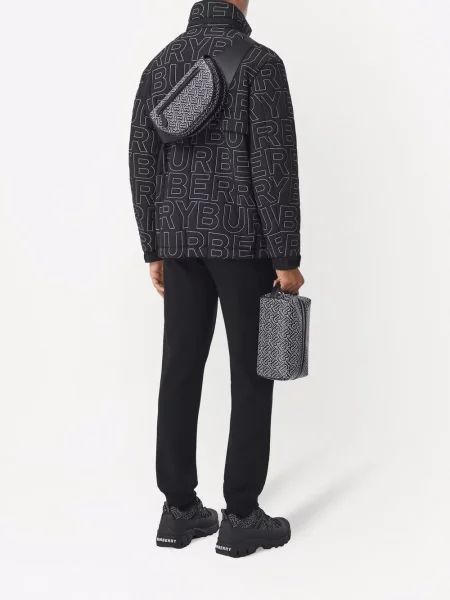Curea Burberry cu imagine negru