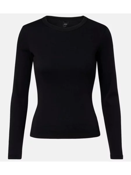 Tricou Leset din jerseu negru