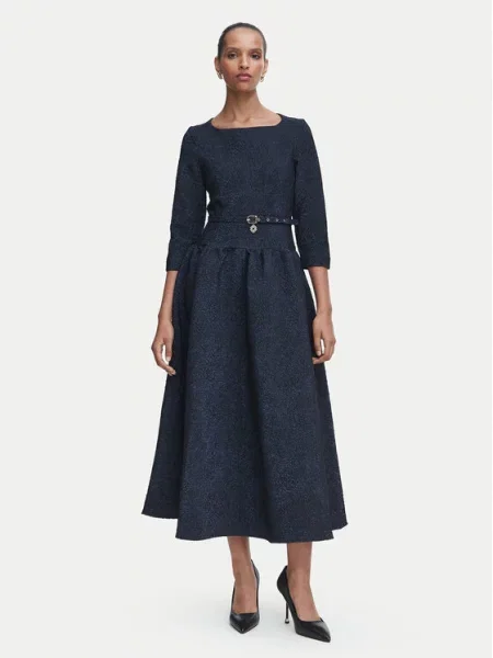 Rinascimento Rochie cocktail Bleumarin