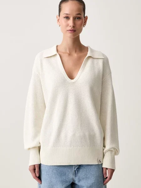 Calvin Klein Jeans pulover pentru femei din bej