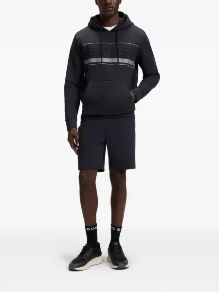 Pantaloni scurți Boss cu cordon negru