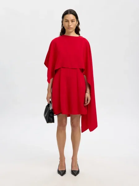 SELECTED Rochie SLFLEONORE' roșu