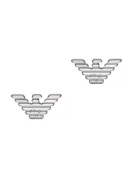 Emporio Armani cercei pentru bărbați din oțel inoxidabil Eagle Logo