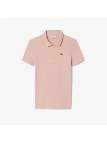 Lacoste Koszulka Polo Slim Fit różowa