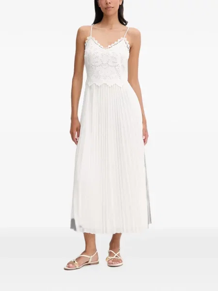Rochie midi Morgan din dantelă alb