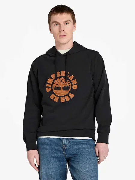 Худі Timberland бавовна/поліестер чорний