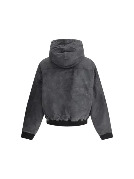 Kurtka bomber Represent z kapturem szary