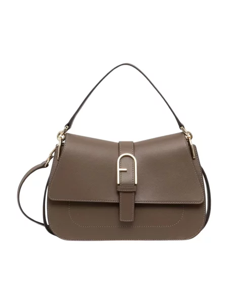 Furla torebka crossbody skórzana brązowa